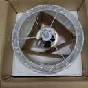 FOLKSMATE 3-Light Semi Flush Mount Ceiling Light Fixture, Drum Light with Double Fabric Shade, Modern Close to Ceiling Lamps for Dining Room Kitchen (12inch, White)