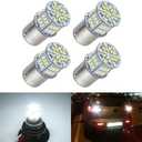 iFunyLED 4PCS 1156 LED Bulb Back Up Reverse Light 12V Super Bright 1141 1003 BA15S LED Replacement Light Kit Set for Car Back Up Reverse Tail Brake Turn Signal Lights - Xenon White