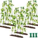 48" Hx 18" L Cucumber Trellis for Garden A Frame Plant Support for Raised Bed, Outdoor Indoor Plant Garden Trellis for Climbing Plants (3 Packs)