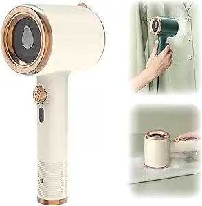 FXiaoy Portable Mini Ironing Machine, Mini Ironing Machine, Handheld Mini Ironing Machine Travel and Handheld, Portable Mini Steam Iron, Portable Iron Steamer for Clothes (White)