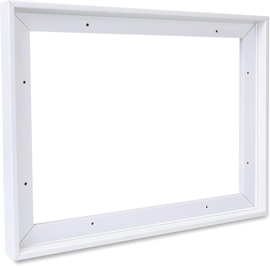 TEXTURE OF DREAMS Floating Frames for Canvas Prints/Canvas Wall Photo/Canvas Pictures/Canvas Floater Frame for Living Room, Bedroom, and Kitchen, Canvas Frame Canvas (Frame for 24"X36" Canvas, White)