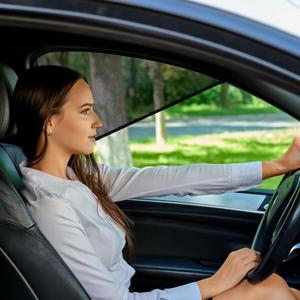 ZATOOTO Car Window Shades for Driver Side, 2Pack Magnetic Car Window Sun Blocker for Front Side Windows Mesh car sun shade, Easy On and Off Blocks Sunlight Glare UV Rays Snow Blindness for More Safety