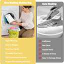 Shoe Washing Machine Bag,2 Pcs Shoe Washing Bag for Dryer & Washer, Reusable Laundry Shoe Bag for All Shoes Sizes, Independent Insole Compartment With Side Mesh (White)