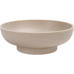 Large Decorative Bowl, Modern Handicraft Resin Bowls for Home Decor, Decorative Fruit Bowl for Kitchen Counter, Stylish Key Bowl for Entry Table, Artificial Stone Resin Beige