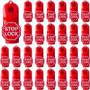 100 PCS Stop Lock Security Peg Hook Locks, Universal Anti-Theft Display Hook Locks for Retail Pegboard, Plastic Security Locks with 0.24 Inches Hole for Store Display and Merchandise Protection