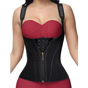 SHAPSHE Waist Trainer for Women, Tummy Control Sports Girdle, Workout Body Shaper with Adjustable Shoulder Strap,M