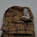 zeetoo Camo Shorts for Men Classic Relaxed Fit Cargo Short Multi-Pocket Outdoor Shorts (34, Plaid Khaki)