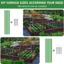 30Pcs Garden Hoops for Raised Beds, Greenhouse Hoops for DIY Grow Tunnel, Garden Hoops Grow Tunnel, Greenhouse Garden Grow Tunnel Netting Hoops, Greenhouse Support Hoops Garden Bed Hoops