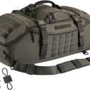 65L Large Duffle Bag, 3-in-1 Tactical Backpack MOLLE Pack for Sports, Gym, Outdoor, Olive Green