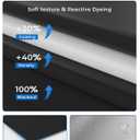 Sumobaby Blackout Curtains for Bedroom Portable 50"x59",No Drill Black Out Shades with Upgraded Hook&Loop Tapes,100% Blackout Window Cover,Easy to Cut Fit Blinds for Bedroom,Nursery(2 Panel,Black)