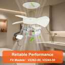 BCD-0388 Bathroom Exhaust Fan Motor Replacement and Blade Quiet 1.0 Sone, 50 CFM Ceiling Vent Fan Replacement for Mobile Home Use, Compatible with V2244-50, V2245-50 and V2262-50 Models