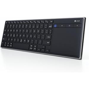 CZUR K5S Bluetooth Keyboard with Touchpad, Wireless & Wired Keyboard with Trackpad for PC, Laptop, Tablet & Phone, Multi-Device Portable Rechargeable Keyboard, for Windows/Mac/Android/iOS (No Backlit)