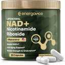 Premium NAD+ Supplement for Cellular Energy and Healthy Aging - Supports Cognitive Function, Vitality, and Immune Health - 80 Vegan Capsules