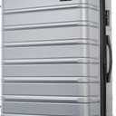 Samsonite Omni 2 28-Inch Large Checked Hardside Luggage with 360° Spinner Wheels - Scratch Resistant Hardshell - TSA Lock - Expandable Polycarbonate Shell for Lightweight Travel - Artic Silver