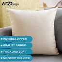 2 x AnyDesign Summer Beach Pillow Cover Funny Gnome Starfish Throw Pillow Case Blue Ocean Beach Cushion Cover for Indoor Outdoor Home Bed Sofa Decoration, 18 x 18 Inch, Set of 4