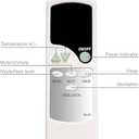 Replacement Remote Control for Dreo Tower Fan DR-HTF004 DR-HTF004S DR-HTF005 DR-HTF005S DR-HTF007 DR-HTF007S DR-HTF001 DR-HTF001S DR-HTF002 DR-HTF002S DR-HTF003