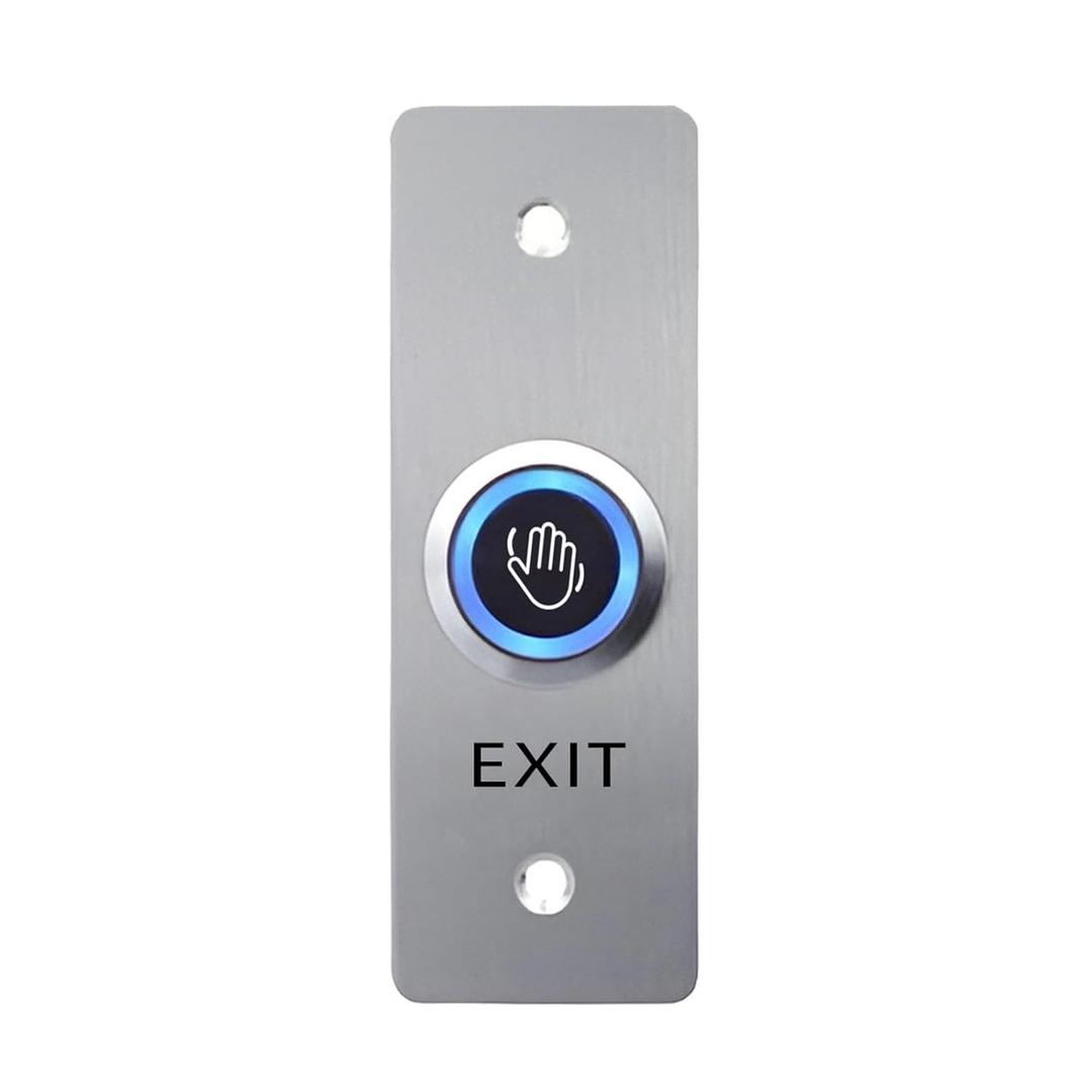 IP66 Waterproof Infrared Sensor Exit Switch, Stainless Steel with LED Indicator, NO/NC (4.53'' x 1.57'')