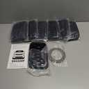 Grill Inserts Rings Covers For Jeep Grand Cherokee 2017 2018 2019 2020 2021 Honeycomb Grill Mesh Exterior Accessories Cover Overlay Kit,Not Fit SRT, Trackhawk, or 2021 Grand Cherokee L Models(Black)