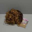 Curly Afro Wig for Black Women Curly Wigs with Bangs 18 Inch Long Curly Afro Synthetic Wig for Cosplay and Daily(Ombre Blonde)