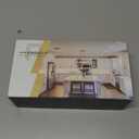 Amerdeco 20 Pack Matte Black Cabinet Knobs 1.46 Inch(37mm) Single Hole Cabinet Handles Rectangle Dresser Knobs Drawer Knobs and Pulls for Bathroom Cabinets