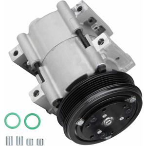 New AC Air Condition Compressor with Clutch for 90-95 Ford E-150 E-250 E-350 Econoline Club Wagon 4.9L 5.0L 5.8L, 90-95 for Ford F150 F250 F350 & Bronco 5.0L 5.8L 7.3L 7.5Lfor 95-98 Ford Windstar 3.8