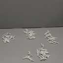 Namalu 43 Pcs 1:25 Scale White Unpainted Mini People Figures Miniature People for Model Train Architectural Standing and Sitting Mini Diorama Figures for Architectural Project Miniature Scenes