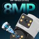 4K PoE Security Camera System Outdoor, PTZ Wired Video Surveillance Systems