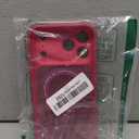 CANSHN 360 Spin Magnetic Stand for iPhone 17 Pro Max Case with Camera Control [Full Camera Protection] [Compatible with Magsafe] Translucent Matte Shockproof Protective Phone Cover 6.9" - Hot Pink