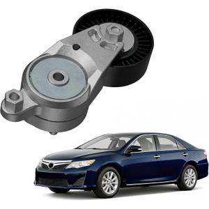 39106 Belt Tensioner Assembly Compatible with Toyota Camry 2012-2017, RAV4 2009-2018, Venza 2009-2015, Sienna 2011-2013, Highlander 2009-2019, Lexus NX300h Replaces# 1662036010