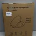 Toilet Seat Black, Toilet Seat Round 16.5 inch Soft Close Quiet, No Slam, Premium PP Material Easy Clean, Black