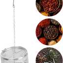 Stainless Steel Tea Ball Strainer, 14 * 10cm Extra Fine Mesh Infuser Basket with Chain and Hook Lid for Brewing Loose Leaf Tea, Spices, Seasonings in Cups Mugs Pots