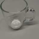 Home Basics GC44711 Glass Coffee Mug, 12 oz, Clear