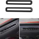 JeCar for Mustang Carbon Fiber Door Vent Trim Decor Cover Fit for Ford Mustang 2015-2023 Interior Accessories