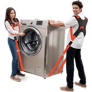 Ytonet Moving Straps, 2-Person Lifting and Moving System, Furniture Lifting Straps with Padded Back Support for Appliance, Mattress, Heavy Objects up to 800 lbs, 145 IN Long Easy to Move, Lift, Orange