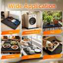 Washing Machine Drain Pan Silicone Mat, 32 x 30 Inch Washer Drip Tray, Non-Slip Waterproof Washer Tray for Floor Protection, Anti-Vibration Mat for Washer or Dryer