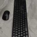 Rapoo X2100 Quiet Wireless Keyboard and Mouse Combo, 2.4GHz USB Receiver, 12 Multimedia Keys, SpillProof, FullSized, Compatible with PC, Laptop, Black