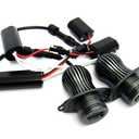 2X Amber Led Angel Eye Headlight Halo Ring Daytime Light Drl Canbus Bulb for E90 E91 3 Series