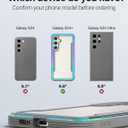 RAPTIC Shield Crystal Case for Samsung Galaxy S24 Plus, [13FT Mil-Grade Drop Protection], [Not Yellowing Tech], Durable Anodized Shockproof Aluminum Frame Slim Samsung S24 Plus Case, Iridescent