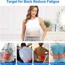 Cordless Heating Pad for Back, Vibration Waist Massager, Portable Waist Belt Massager with Auto Shut Off for Lower, Back, Lumbar Relief Stress,3 Heat Levels, Birthday Gifts for Women (Beige)