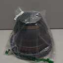 10 Inch 4 Pack Plant Pots, Plastic Flower Pot for Indoor & Outdoor with Drainage Holes & Saucer, Plaid Pattern Planters Garden Pots for Herbs (Copper)