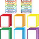 24 Sheets Science Board Supplies 18 Self Adhesive Presentation Science Subtitles & 6 Project Titles Board Sticker for School Office Supplies(Colorful)