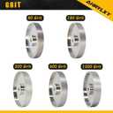 6" CBN Grinding Wheel, 1" Wide x 1/2" Arbor, Grit 80, for Sharpening High Speed Steel Tools, Diamond Grinding Wheel