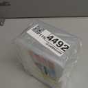 zoeynex Medium Plastic Organizer Boxes, 12 Clear Containers with Hinged Lids, for Beads, Jewelry, Crafts, Electronics, Hardware, School Supplies (32 Labels)