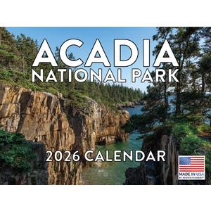 Acadia National Park Calendar 2026 Monthly Wall Calender 12 Month | American Made In The USA
