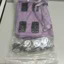 Expandable Rolling Duffle Bag - Large Carry-On With Spinner Wheels, Foldable Weekend Travel Bag, 28-58L Capacity(A-Purple)