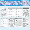 Hungdao 48 Pcs Mini Activity Books for Boys and Girls, Fun and Games, Challenging Activities Include Mazes, Word Scramble and More Bulk Gifts for Students Party Classroom
