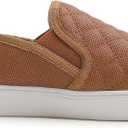 FEVERSOLE Women's Casual Slip On Sneaker Comfort Quilted Loafer Flats, US 8