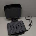 George Foreman Fully Submersible Grill, NEW Dishwasher Safe, Wash the Entire Grill, Easy-to-Clean Nonstick, Black/Grey