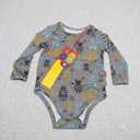 EASWEET Bamboo Viscose Baby Boy Bodysuit Soft Long Sleeve Infant Baby Romper, Robot Team, 18-24 Months