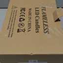 Vinkor Flameless Candles Battery Operated Candles Real Wax Pillar LED Candles with 10-Key Remote and Cycling 24 Hours Timer (Ivory 4" 5" 6" 7" 8" 9")